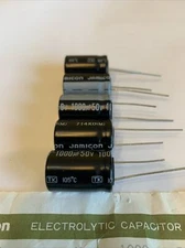 Jamicon Electrolytic Capacitor 1000uF  50V  105°C￼ Radial New Pack Of (5)