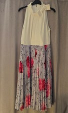 Ted Baker Cornala Babylon Pleated Dress Size 14 Brand New with Tags
