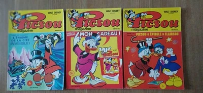 LOT 3 PICSOU MAGAZINE - N° 27 - 28 - 29 / ANNEE 1974 - Photo 1/4