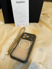 ProCase Magnetic Shockproof Slim TPU Phone Case Gray Clear with Lanyard