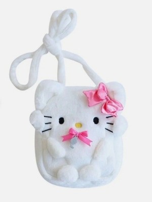 Sanrio Charmmy Kitty Hello Kitty White Cat Cross Body Tote Bag Plush
