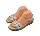 $135 SAS Tripad Comfort Duo Wedge Sandals Womens Size 7.5 White Leather Casual