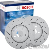 2X Bosch Bremsscheiben Ø322Mm Vorne Passend FÜR MERCEDES-BENZ CLS