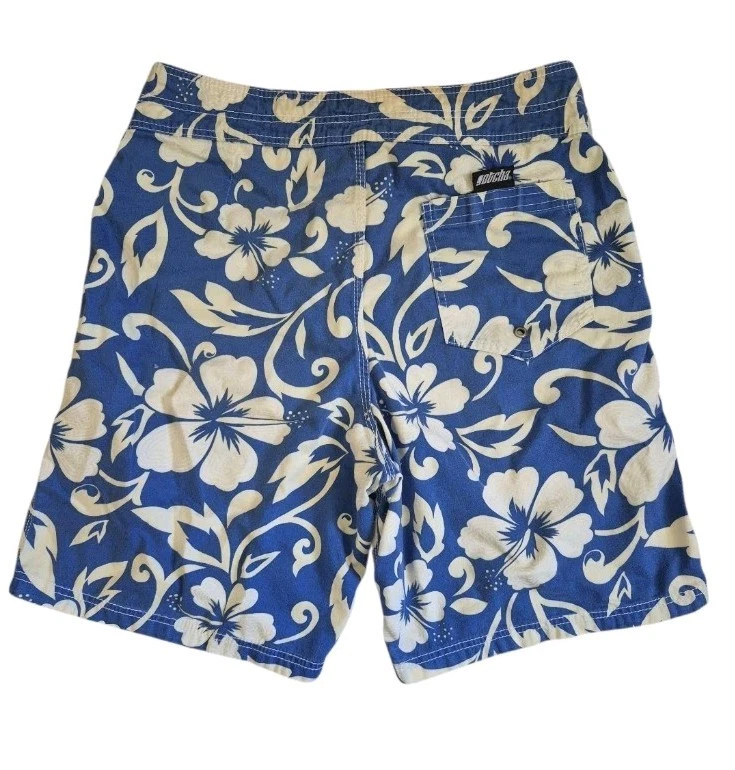 Pantalones cortos de surf hawaianos vintage años 90 Gotcha estampado hibisco talla 34 9"  Foto 2 de 4