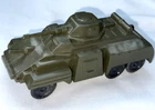 Vintage 1950's Marx Plastic US Army Training Center Armored Scout Car Toy Tank