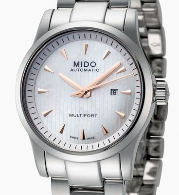 MIDO Multifort Automatik 31 mm Damenuhr Perlmut-Zifferblatt M005.007.11.101.00