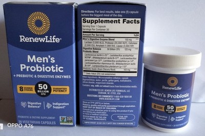 Men's Probiotic 50billion + Prebiotic & Verdauungsenzyme 30 veggicaps Versand 24