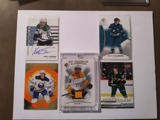 NHL Lot. Ohgren Young Guns, Celebrini 2nd Year, Tomasino Rookie Jersey. + #, FWA
