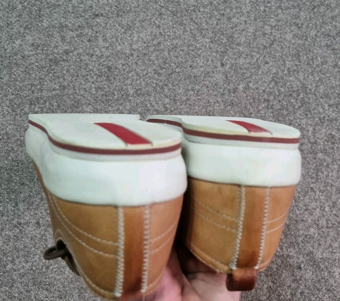 PRADA Linea Rossa Men Shoes Tan Leather Luxury Sneakers Prada Camel Brown 8 US thumbnail 16