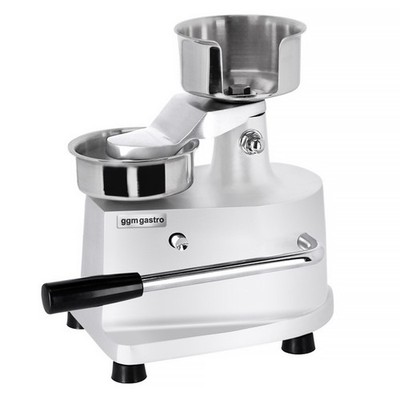 GGM Gastro Manuelle Hamburgermaschine - Ø 100 mm - Silber