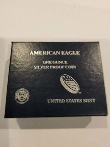 2013-W $1 AMERICAN SILVER PROOF EAGLE 1 oz .999 w/Box & COA A6426