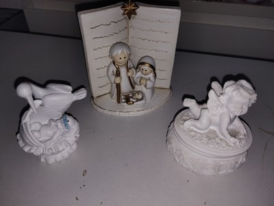 3 Stück Verschiedene Dekoration Engeln 1xArt Schatulle