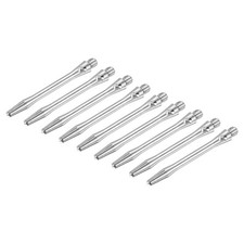 45mm Aluminum Dart Rods, Medium Thread 2Ba Stems 9pcs Silver 