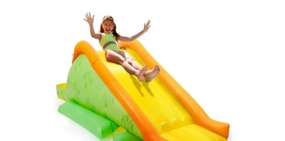 Merkury Innovations 102.25'' Kids Inflatable Pool Slide with Soft Landing Pad