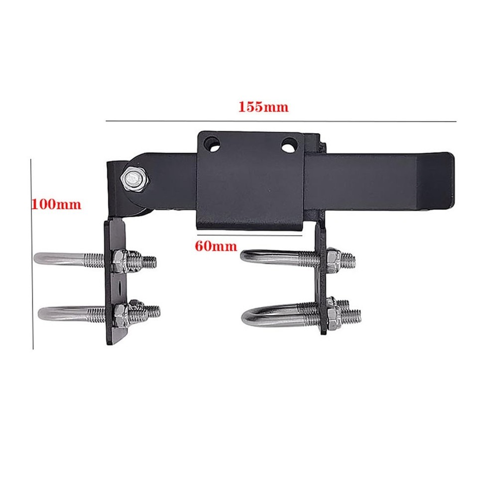 Chain Link Fence Latch Double Gate Latch Black Color Easy Installation ...