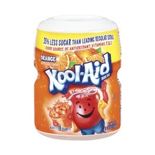3x Kool-Aid Canister Orange 19oz Drink Mixes New Fresh Stock