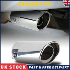 Universal Car Rear Stainless Steel Round Exhaust Muffler Tail Pipe Trim Tip End