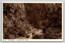 RPPC  South Africa  Transvaal  A Mountain Road   Postcard
