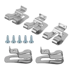 5Pcs Durable Stainless Steel Belt Hook Clip With Screw For Handle Assembly