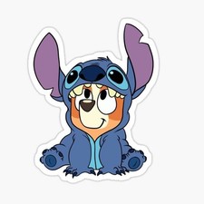 Bluey, Bingo Stitch Vinyl Die Cut Sticker