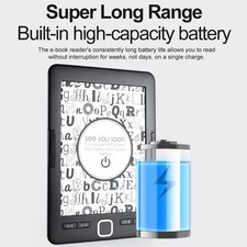 Portable Ebook Reader With 6 Inch Ink Screen For Comfortable Reading Experi XNNZ