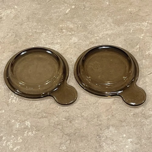 Vintage PYREX Vision Grab It & Go Bowl And Amber Replacement Lid (2) P-150-C