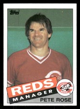 1985 Topps #547 Pete Rose MG [EX] [Cincinnati Reds] [Base Set Baseball Card]
