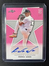 2020 Leaf Perfect Game Andrew Woods Pink PROOF Autograph #1/1!!!