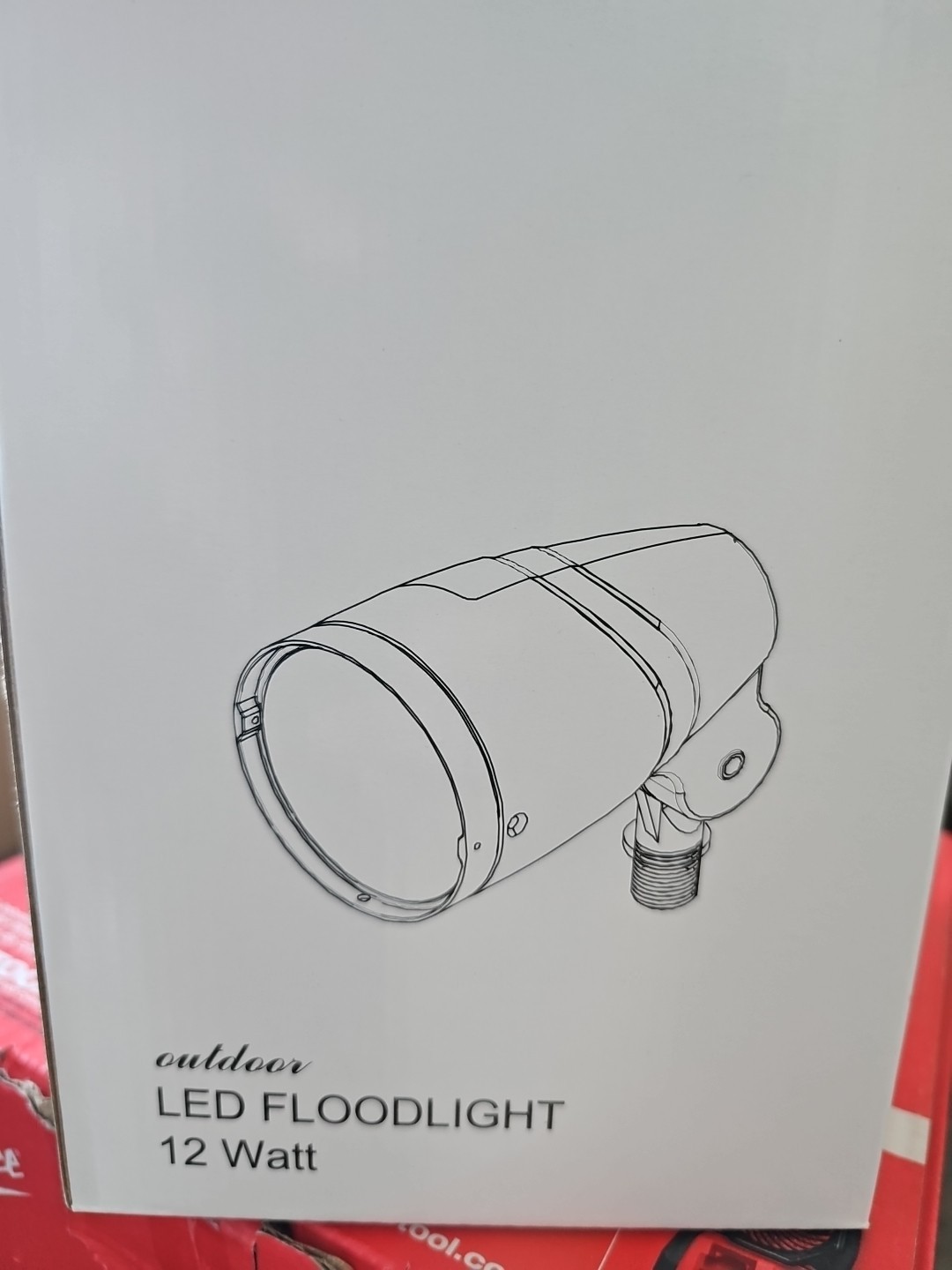 LED Flood Light 12 Watt Black