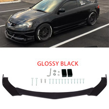 Front Bumper Lip Splitter Chin Spoiler Abs Body Kit Spoiler For Axura Rsx 02-06