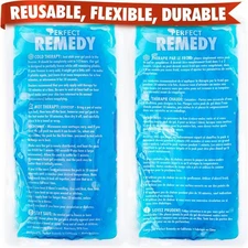 Perfect Remedy 2-Pack Gel Ice Packs for Injuries Reusable, Hot & Cold Pack That?