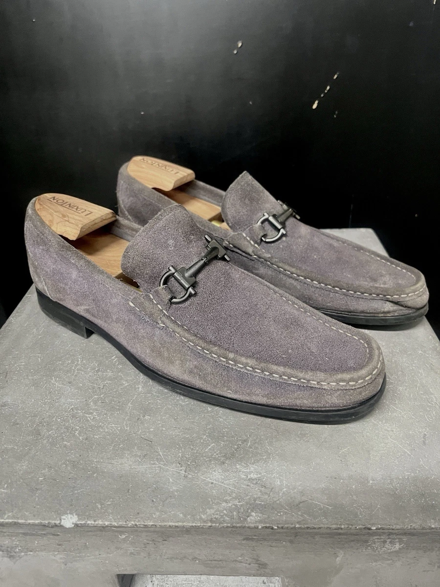 Salvatore Ferragamo Gray Suede Loafers men’s size 9 Salvatore Ferragamo Loafer EE Suede Casual Shoes for Men for  main image 4