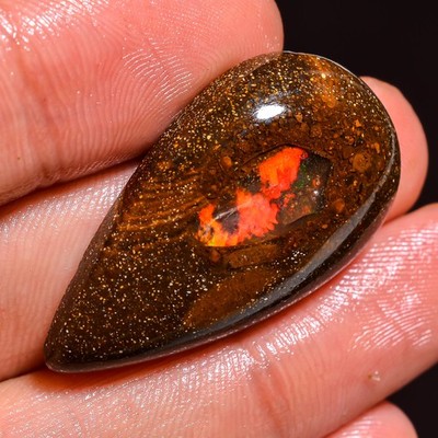 25,80 ct Natürlicher Koroit Boulder Opal Cabochon Edelstein 18x33x6 mm FD546