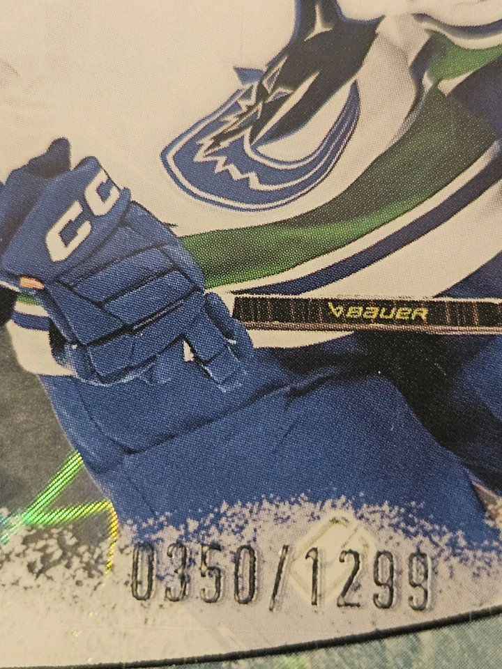 22-23 UD Ice Nils Aman Rookie Premieres #/1299 ❄️❄️❄️ Vancouver Canucks  - Image 2 of 3