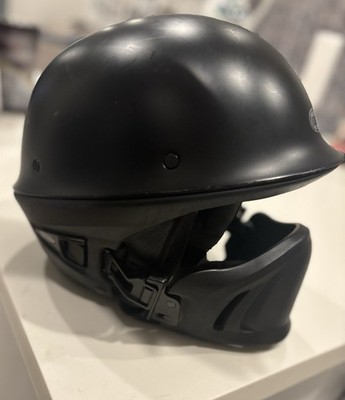 Rogue Bell Open Face Motorcycle Helmet, Matte Black, DOT Cert, XL