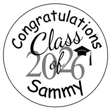 108 Graduation Label Hershey Kiss Labels - 2026 - Personalized - Party Favors