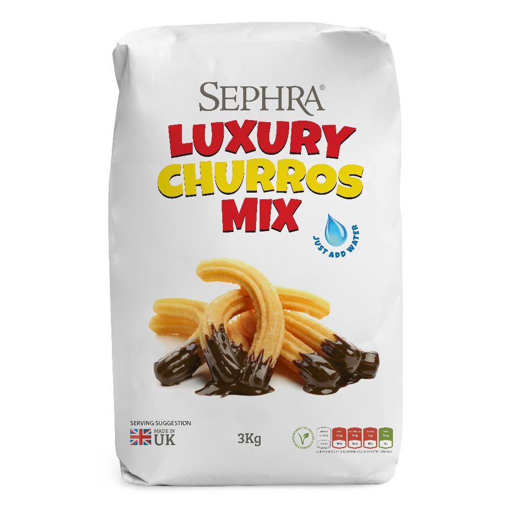 Sephra Luxury Churros Mix 3kg Premium Bakery Dough Frying Dessert Powder