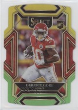 2021 Panini Select Club Level Green & Yellow Prizm Die-Cut Derrick Gore #284 0b3