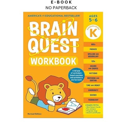Brain Quest Workbook: Kindergarten Revised Edition, Workman Publishing 2023