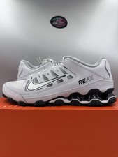 Nike Reax 8 TR Mesh White Metallic Silver 621716-108 Size 11.5