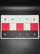 White and Black - Modern Recreation of a Classic Sliding Puzzle - Large 3D