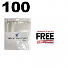 100 COS Clear Plastic CPP with Flap for 12" Vinyl 33 RPM Records  1-3 DAYS