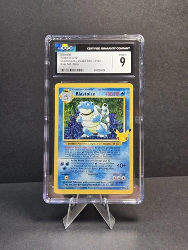 2021 POKEMON CELEBRATIONS CLASSIC COLLECTION #2 BLASTOISE-HOLO CGC 9 MINT