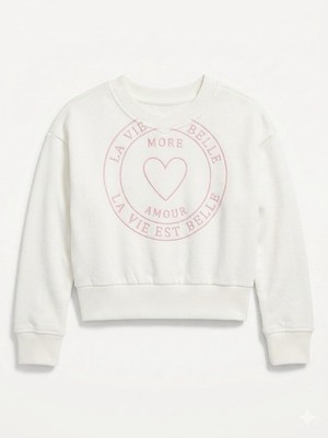 Carter s Girls Sweatshirt Size 7 Back To School Graphic White NWT