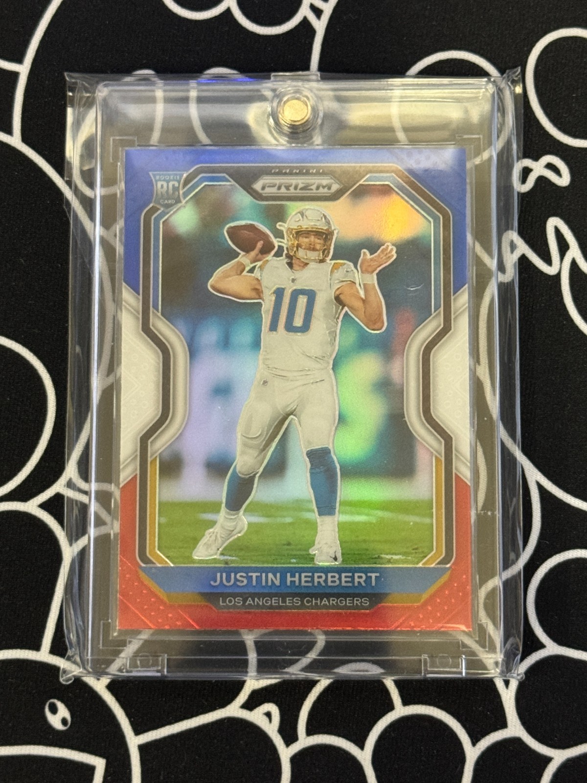 2020 Panini Prizm - Rookie Justin Herbert #325 Red White & Blue Prizm (RC)