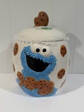 Cookie Monster Sesame Street Muppets, Ceramic Cookie Jar 11'' x 8 " NEW
