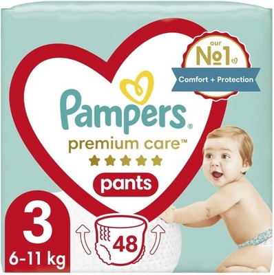 Pampers Premium Care Pants Größe 3 6-11 kg 48 Stk Windelhöschen Baby Vorratspack