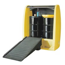 Enpac 4062-Ye Rolltop Drum Spill Cntnmnt, 72 In. H