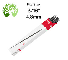 OREGON Box of 12 Round Files 3/16" 4.8mm for Chainsaw Chain Sharpening Filing