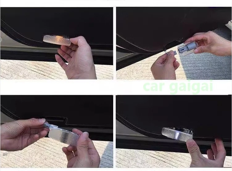 4pcs LED HD Door Welcome Courtesy Ghost Shadow Lights For Jaguar XJ 2010-2019 Foto 4 de 4